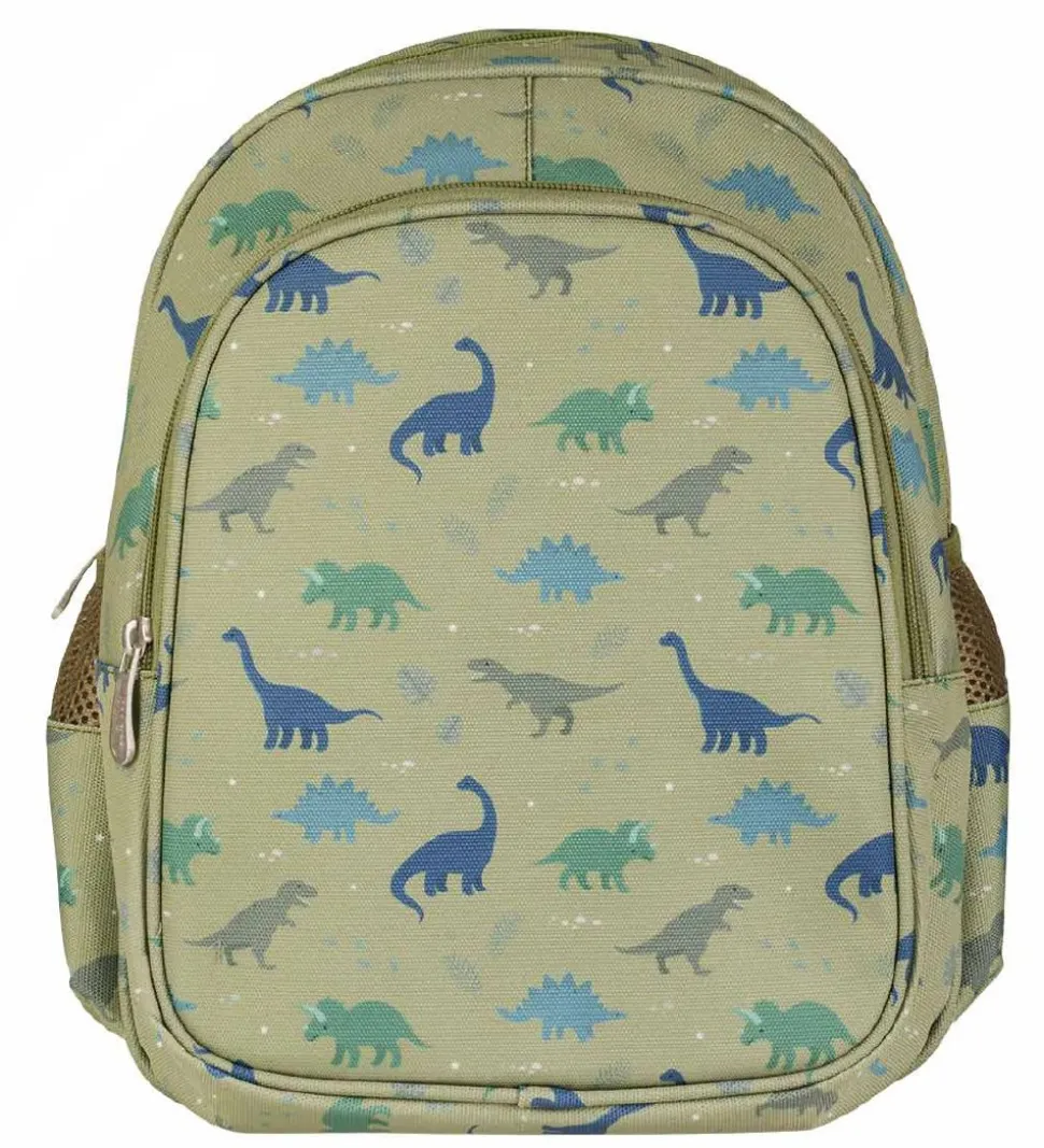 A Little Lovely Company Børnehavetaske m. Termolomme - Dinosaur