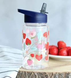 A Little Lovely Company Drikkedunk m. Sugerør - 450 ml - Strawbe