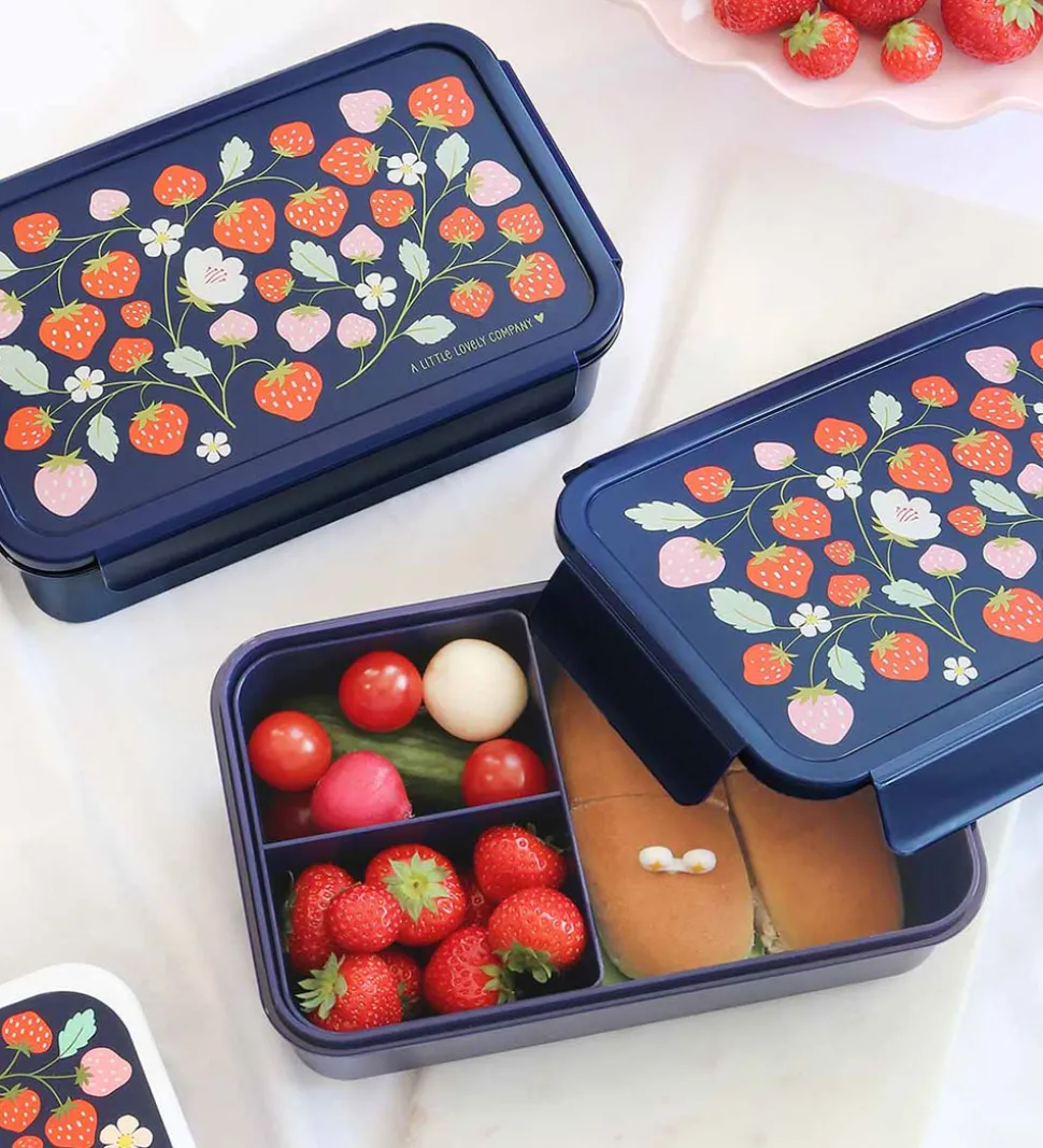 A Little Lovely Company Madkasse - Bento - Strawberries