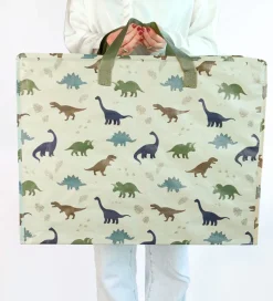 A Little Lovely Company Opbevaringspose - 58x26x46 cm - Dinosaur