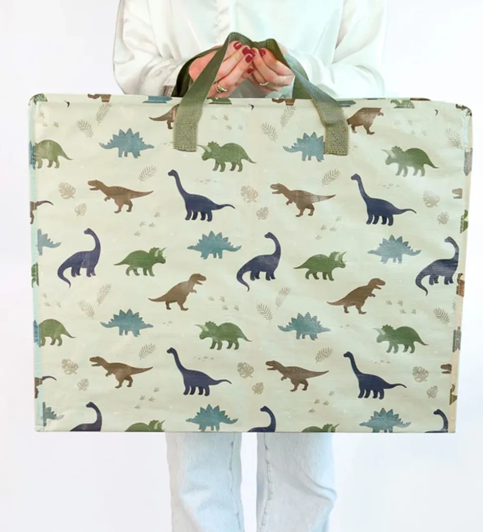 A Little Lovely Company Opbevaringspose - 58x26x46 cm - Dinosaur
