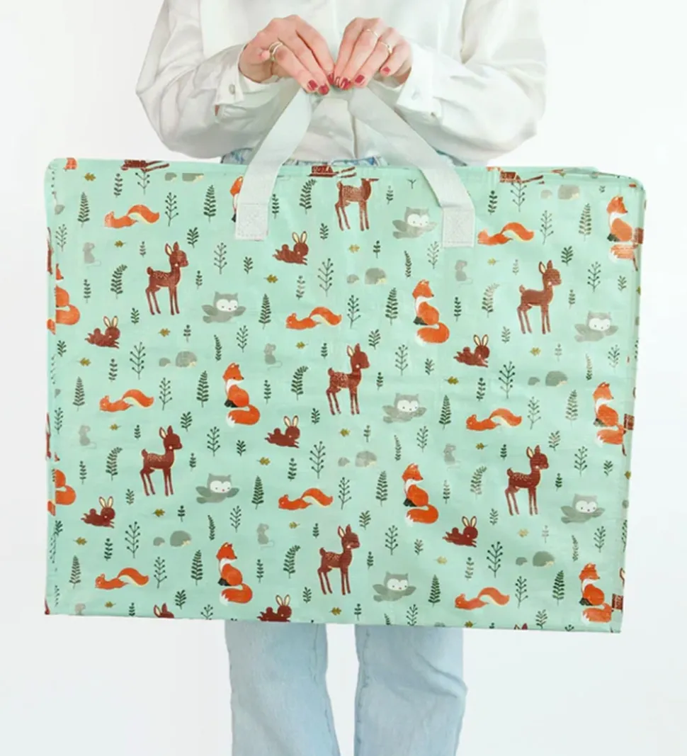 A Little Lovely Company Opbevaringspose - 58x26x46 cm - Forest F