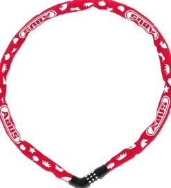 Abus Kædelås - 4804C Symbols - 75 cm - Rød