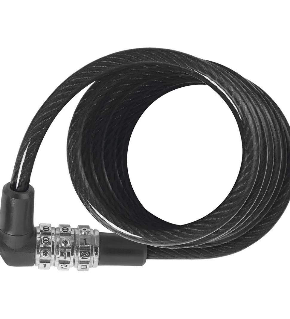 Abus Spirallås - 3506C - 120 cm - Sort