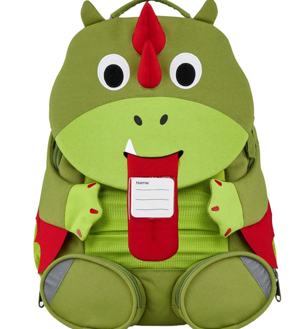 Affenzahnn Rygsæk - Stor - Friend Dragon - Grøn