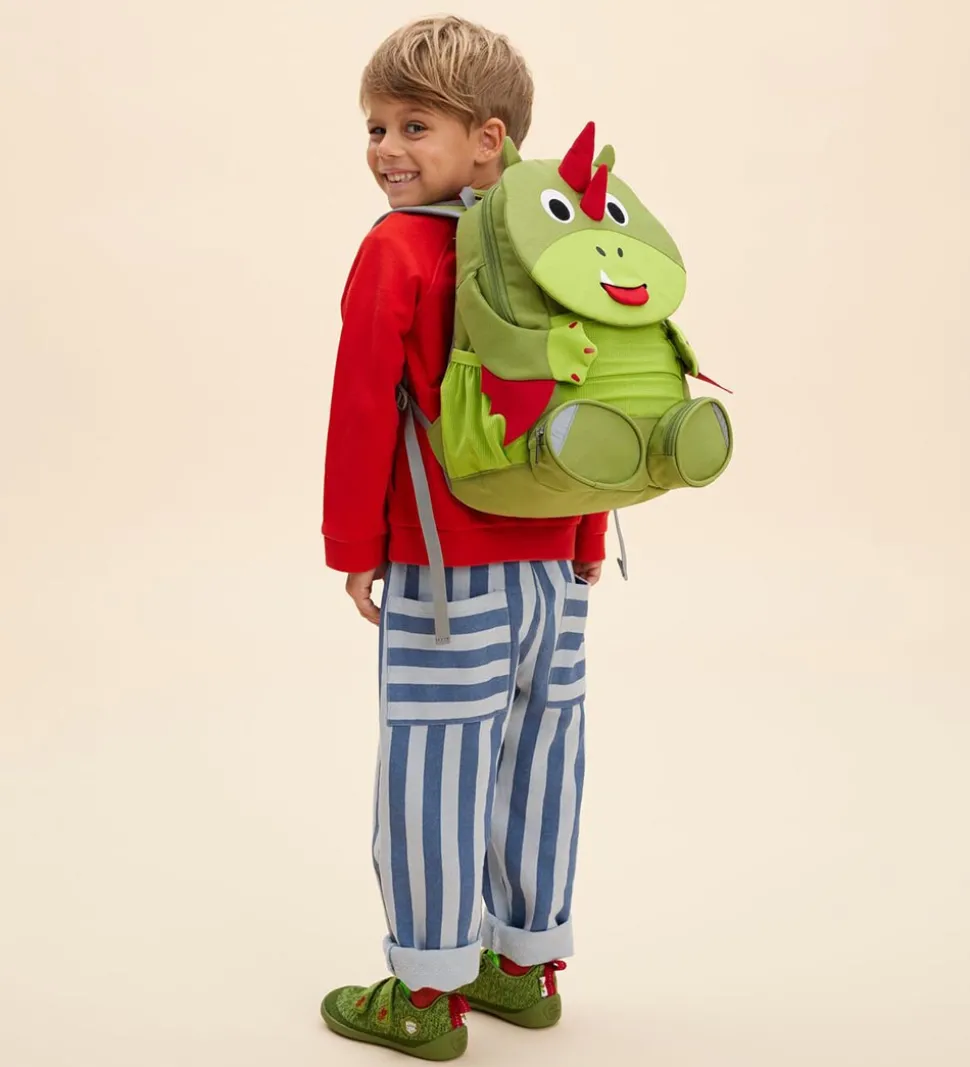 Affenzahnn Rygsæk - Stor - Friend Dragon - Grøn