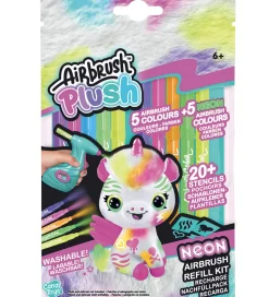 Airbrush Plush Farvesæt - Refill Neon Kit - 10 stk.