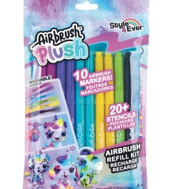 Airbrush Plush Farvesæt - Refill Kit - 10 stk.