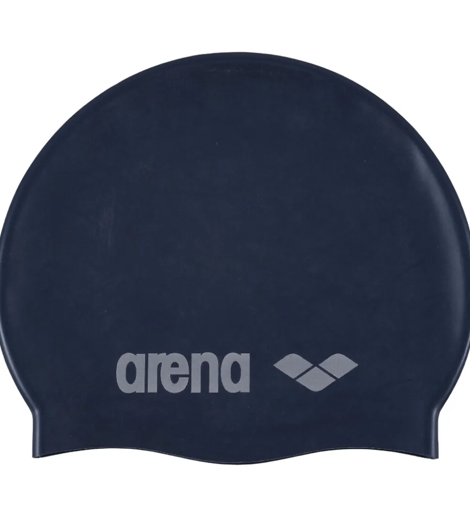 Arena Badehætte - Classic Silicone JR - Denim/Silver