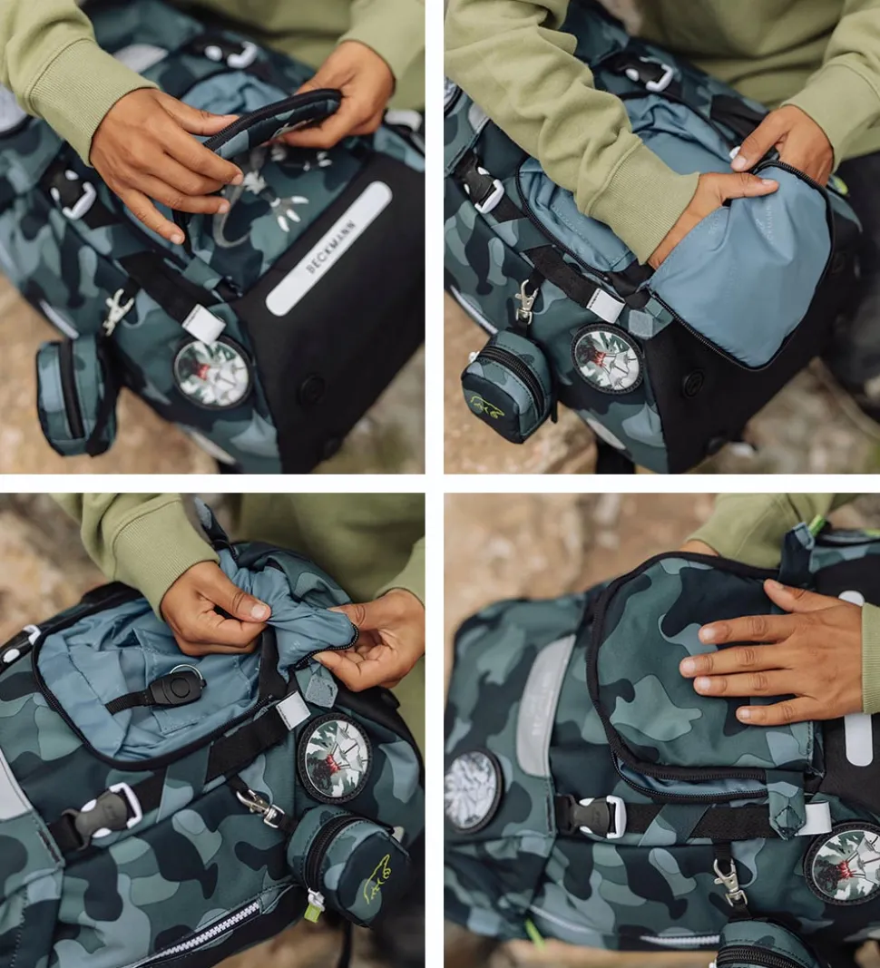 Beckmann Skoletaske - Classic Maxi - Camo Rex