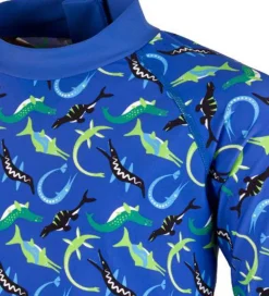 BECO Badebluse - Ocean Dinos - UV50+ - Blå