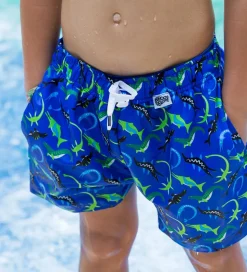 BECO Badeshorts - Ocean Dinos - UV50+ - Blå