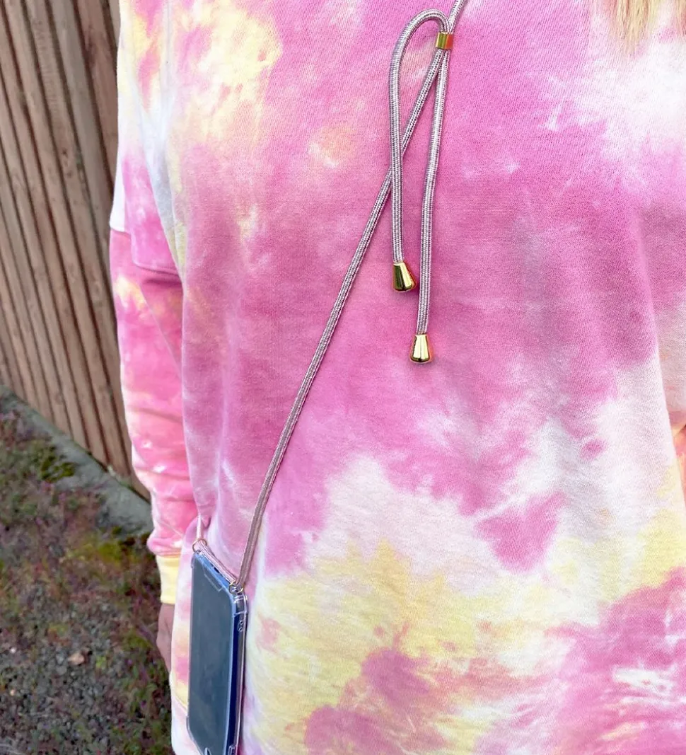 By Stær Ekstra Snor - Iphone Necklace - Gul/Rosa