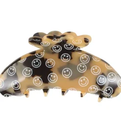 By Stær Hårklemme - Asta - 10x5 cm - Smiley Brun Leo