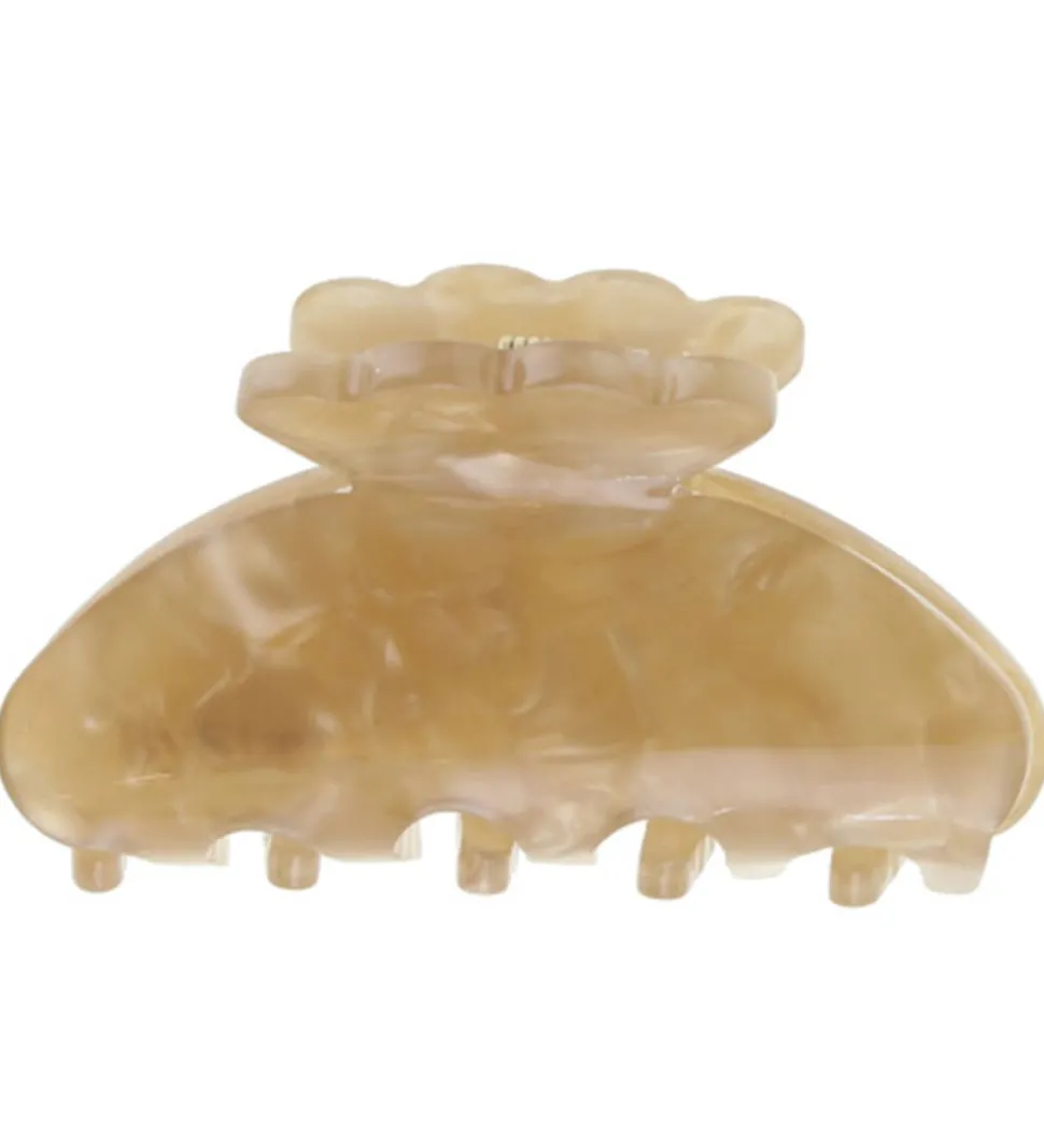 By Stær Hårklemme - Lulu - 5x3 cm - Champagne Marmor