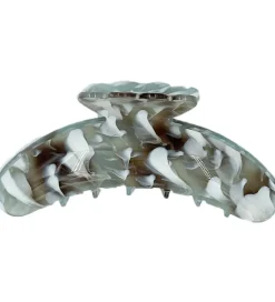 By Stær Hårklemme - 13x5,5 cm - Lola - Splash Havblå/Hvid/B