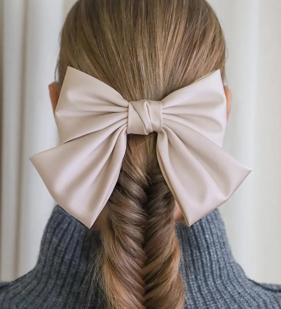 By Stær Hårsløjfe - Julia - 14 cm - Beige