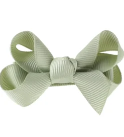 By Stær Hårsløjfe - Klassisk - 6 cm - Støvet Grøn