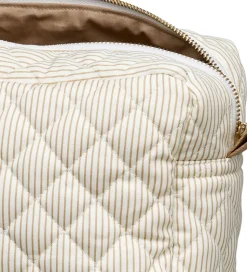 Cam Cam Toilettaske - Stor - Classic Stripes Camel/Camel