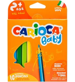 Carioca Baby Farveblyanter - 10 stk - Multifarvet