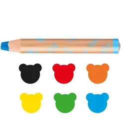 Carioca Baby Farveblyanter - 3-i-1 - 6 stk - Multifarvet