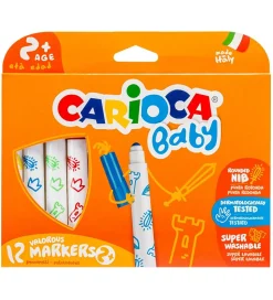 Carioca Baby Tuscher - 12 stk - Multifarvet