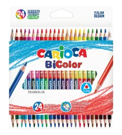 Carioca Dobbeltfarvede Farveblyanter - 24 stk - Multifarvet