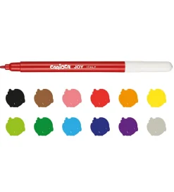 Carioca Fine Tip Tuscher - 12 stk - Multifarvet