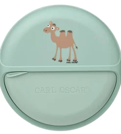 Carl Oscar Snackboks - MiniDisc - 12 cm - Grøn m. Kamel
