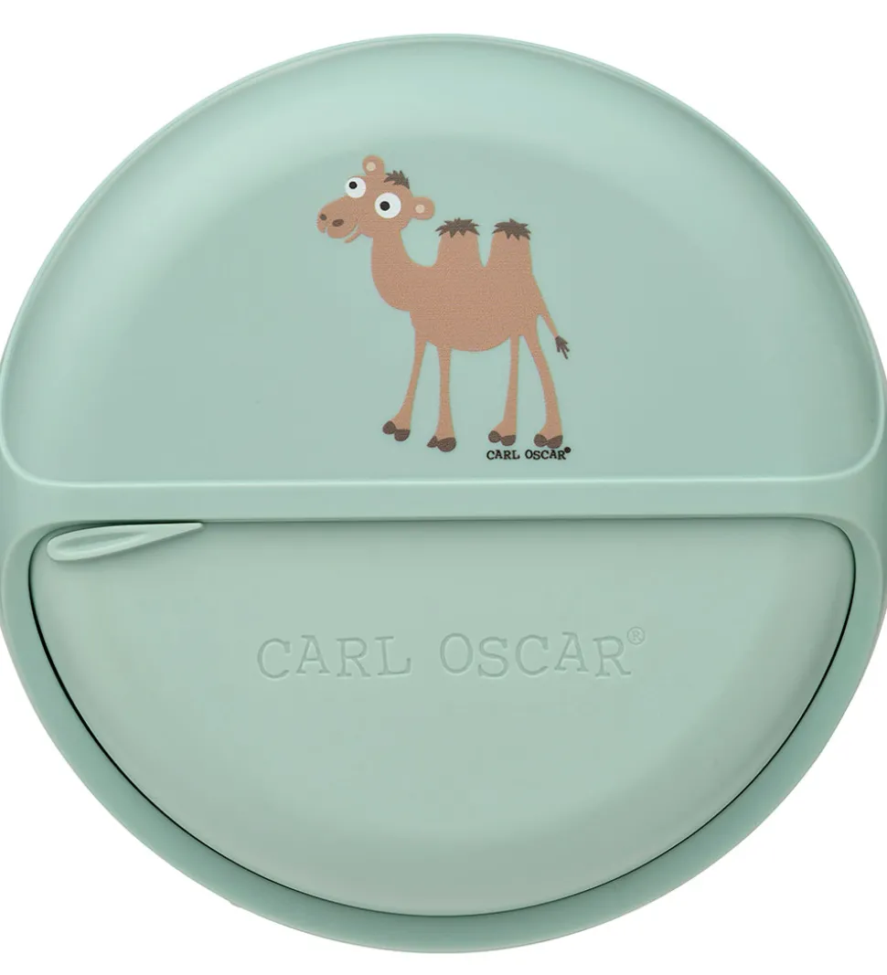 Carl Oscar Snackboks - MiniDisc - 12 cm - Grøn m. Kamel