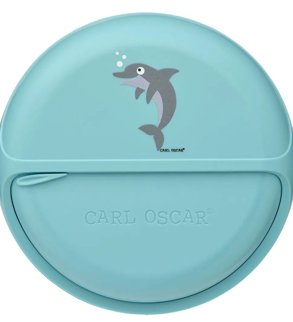 Carl Oscar Snackboks - MiniDisc - 12 cm - Blå m. Delfin