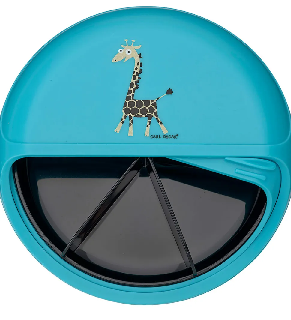 Carl Oscar Snackboks - MiniDisc - 12 cm - Turkis m. Giraf