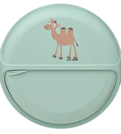 Carl Oscar Snackboks - SnackDisc - 15 cm - Grøn m. Kamel