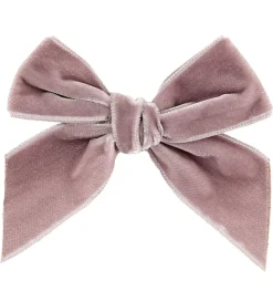 Condor Hårspænde - Velour - Sløjfe - 10x10 cm - Støvet Rosa