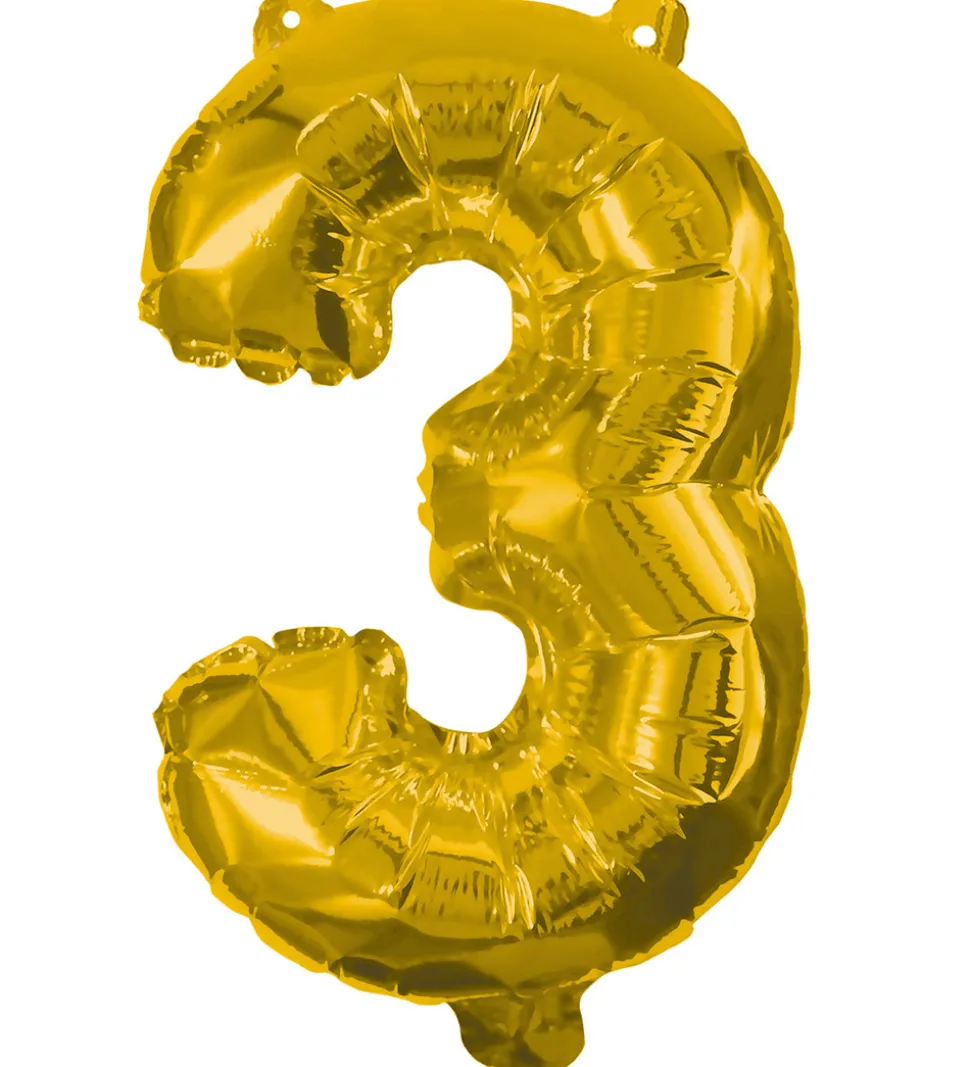 Decorata Party Foileballon - 85 cm - No 3 - Guld
