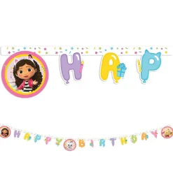 Decorata Party Happy Birthday Banner - Gabby's Dollhouse