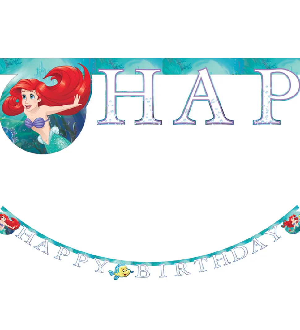 Decorata Party Happy Birthday Banner - Ariel Curious