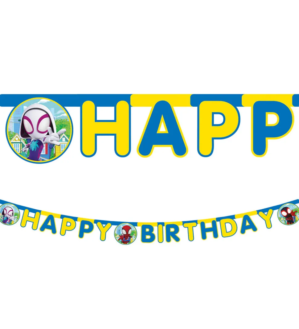 Decorata Party Happy Birthday Banner - Spidey & His Amazing Frie