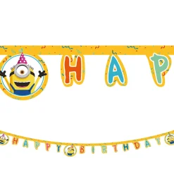 Decorata Party Happy Birthday Banner - Minions The Rise Of Gru