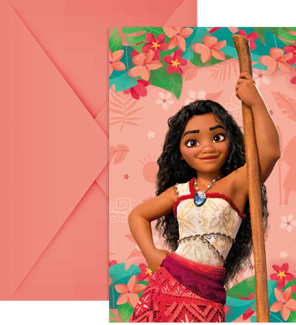 Decorata Party Invitationer - 6-pak - Moana II