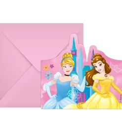 Decorata Party Invitationer - 6-pak - Princess Live Your Story