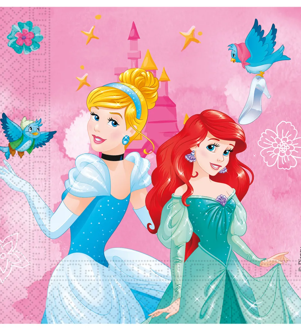Decorata Party Servietter - 20-pak - 33x33 cm - Princess Live Yo