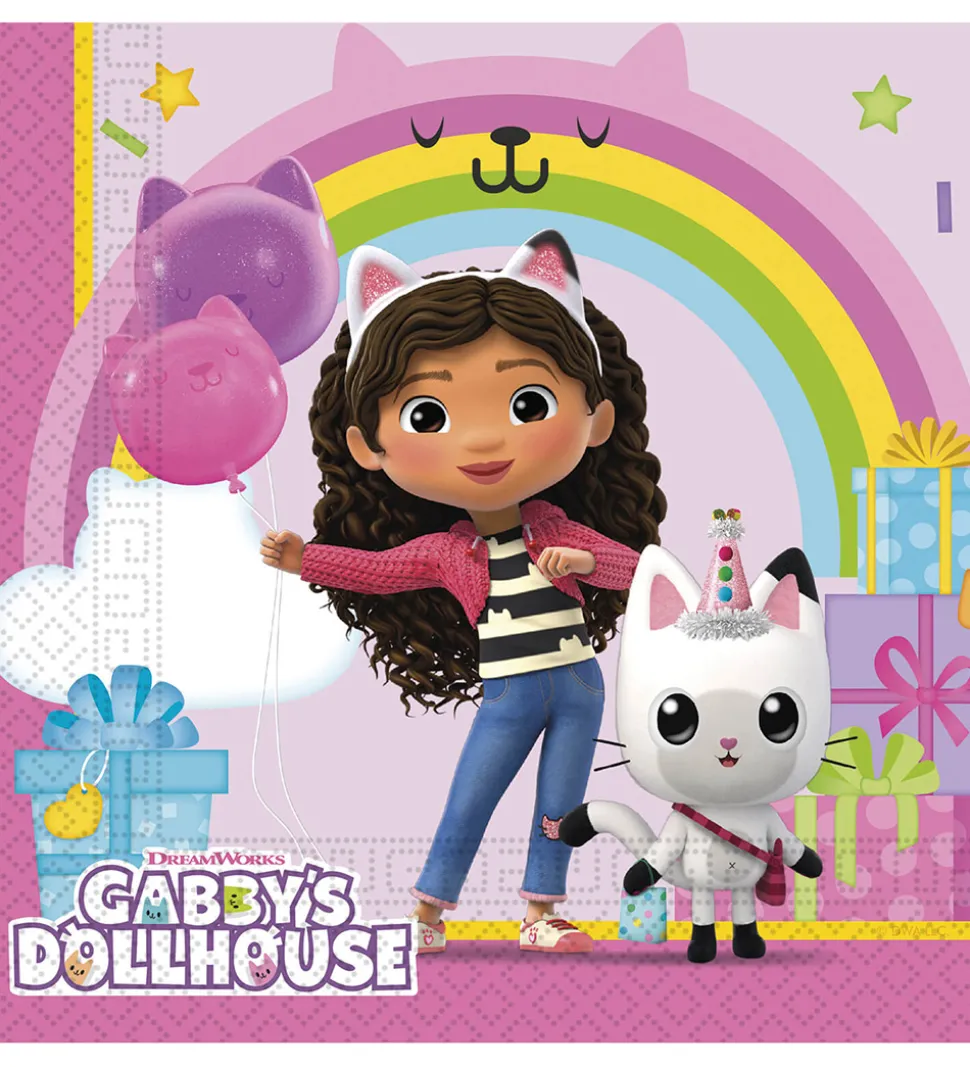 Decorata Party Servietter - 20-pak - 33x33 cm - Gabby's Dollhous