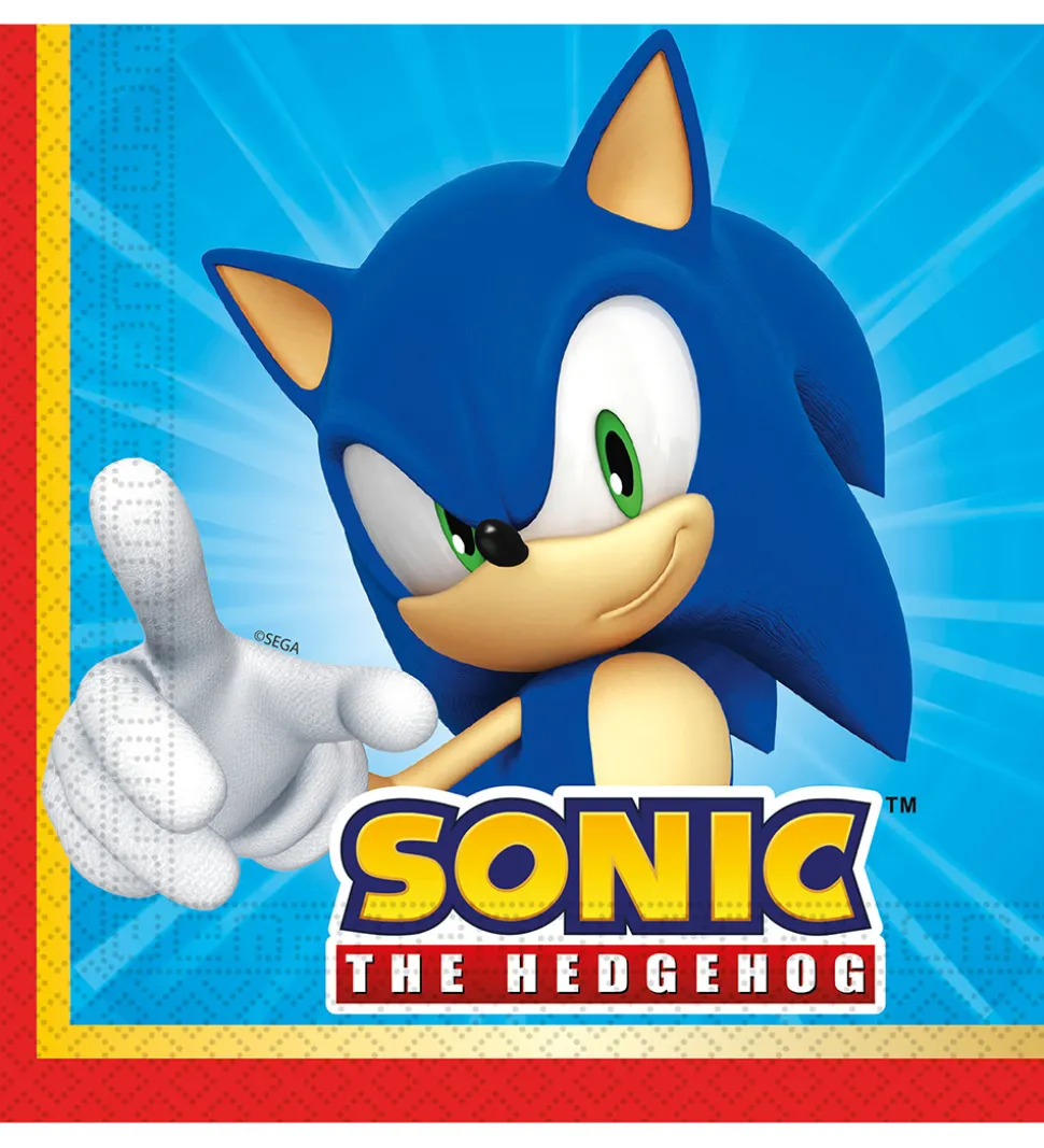 Decorata Party Servietter - 20-pak - 33x33 cm - Sonic Speed