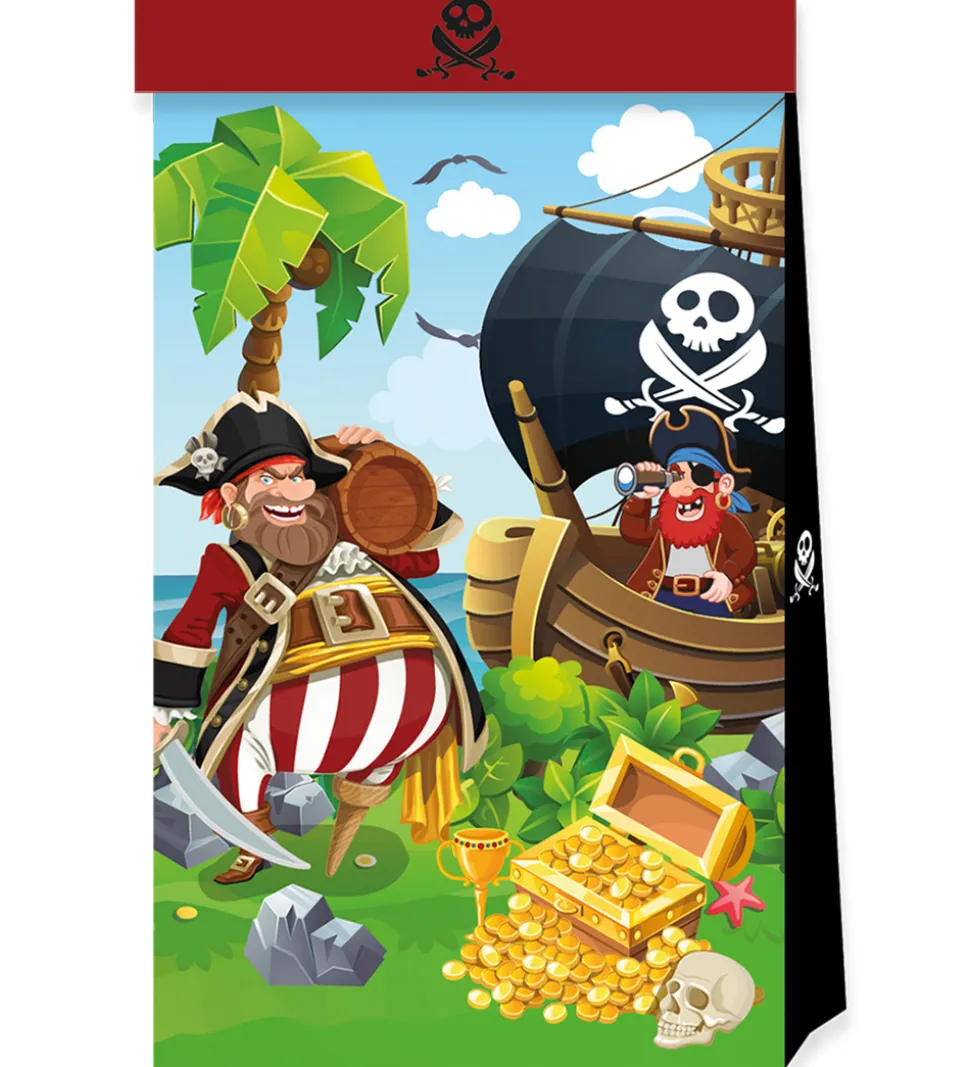 Decorata Party Slikposer - 4-pak - Island Pirates
