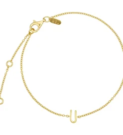 Design Letters Armbånd - U - 18K Guldbelagt