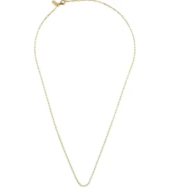 Design Letters Halskæde - Square Link - 45 cm - 18 K Guldbelagt
