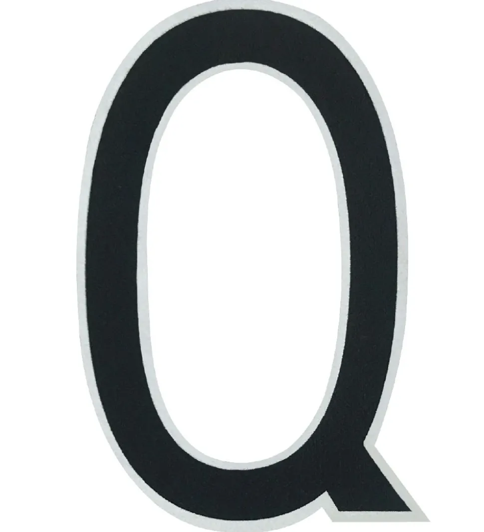 Design Letters Klistermærke - Mobil - Q - 5cm - Black