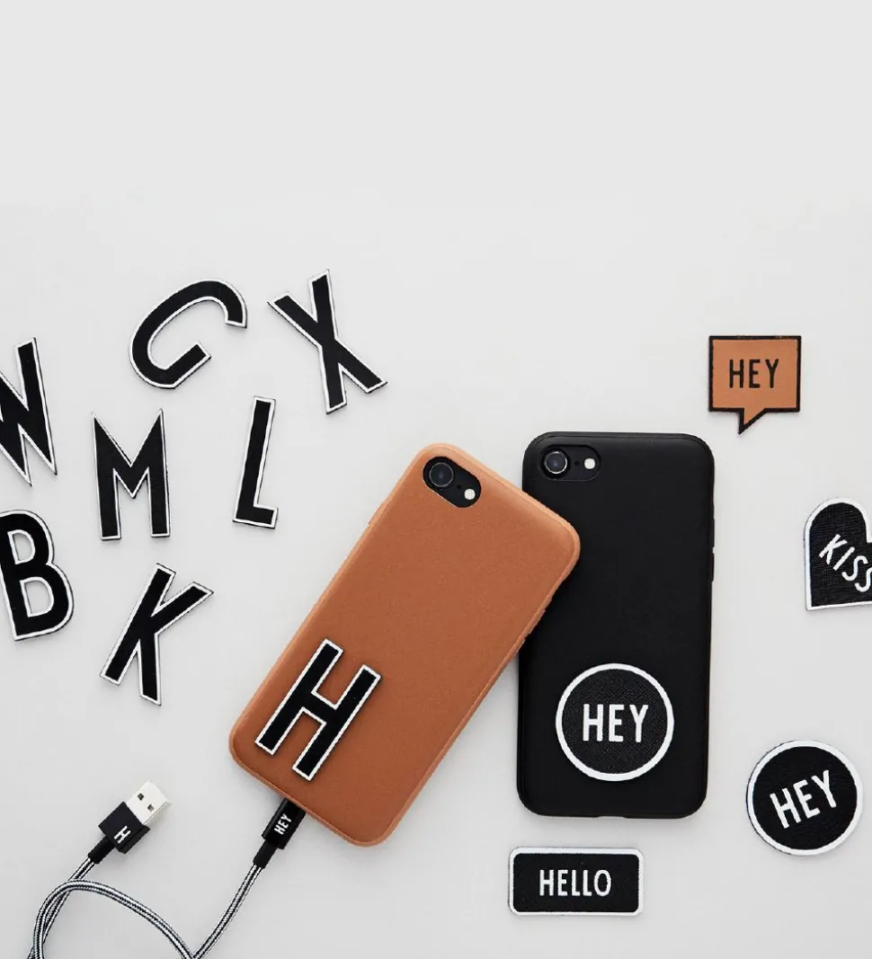 Design Letters Klistermærke - Mobil - D - 5cm - Black
