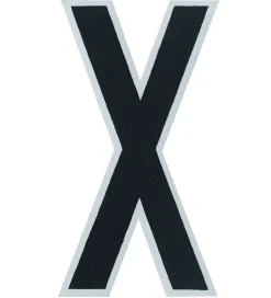 Design Letters Klistermærke - Mobil - X - 5cm - Black